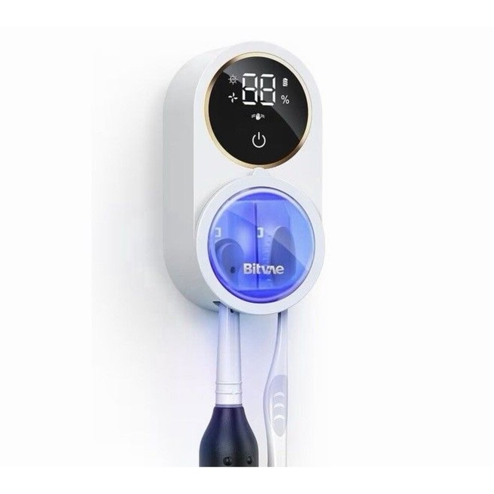 Bitvae X122 Toothbrush Sterilizer White Double Hole Disinfect Two Toothbrushes -
